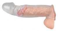 Crystal Penis Sleeve With Extension And Ball Ring